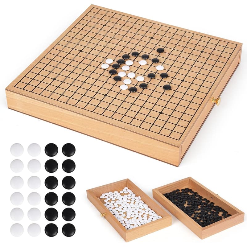 12" Traditional Wooden Go Game Set