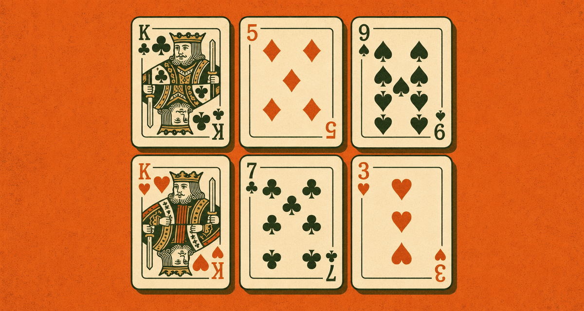 Golf Card Game Scorecard