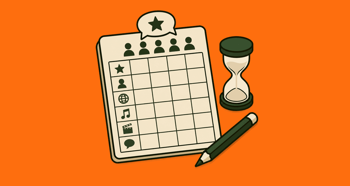 Scattergories Scorecard