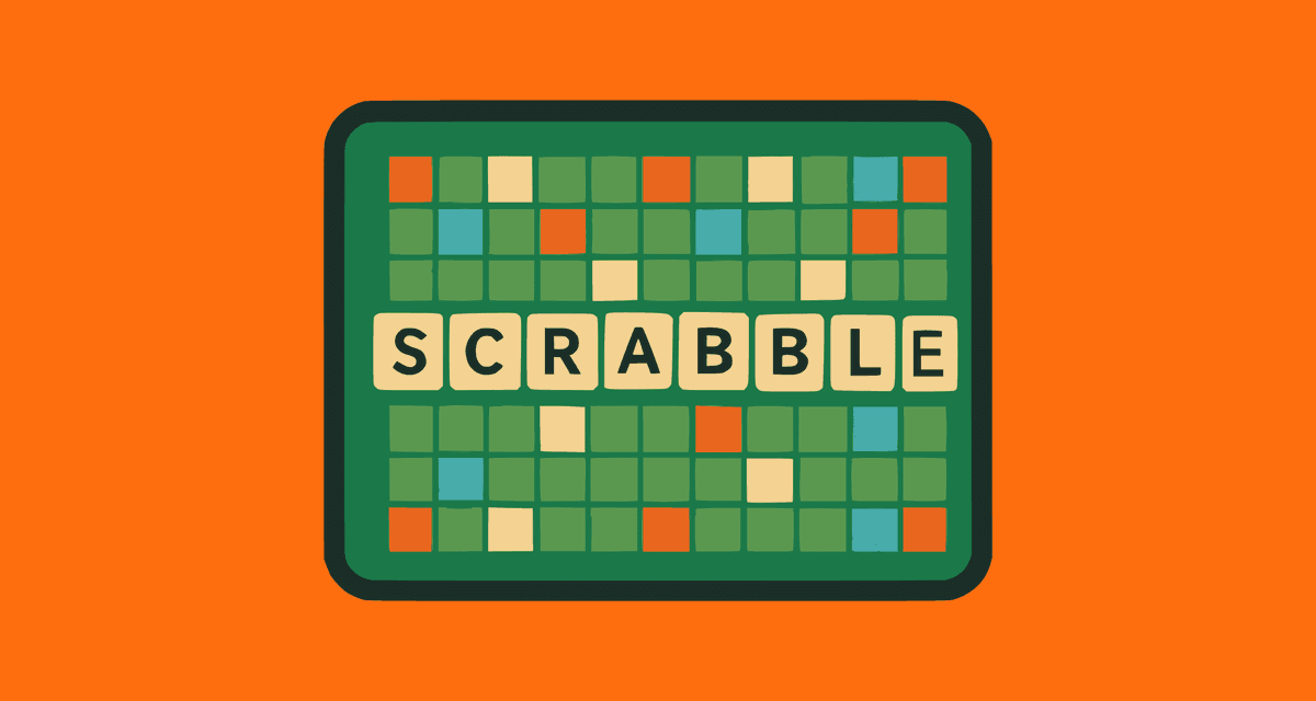 Tarjeta de puntuación de Scrabble