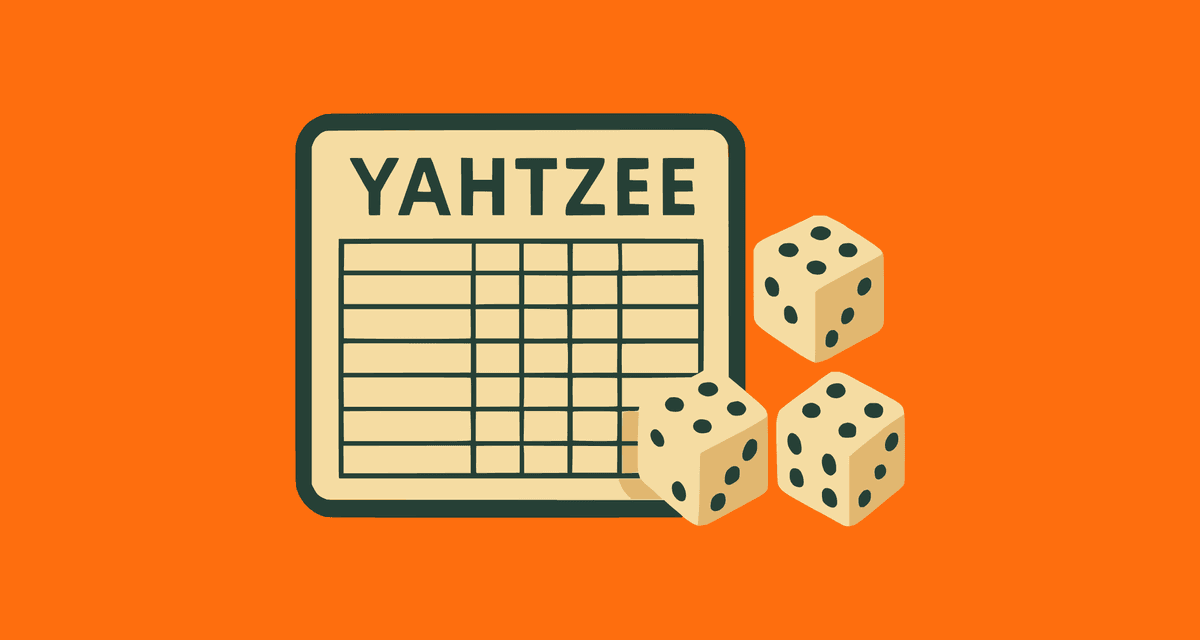 Tarjeta de puntuación de Yahtzee