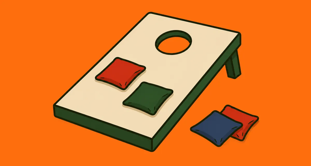 Tarjeta de puntuación de Cornhole