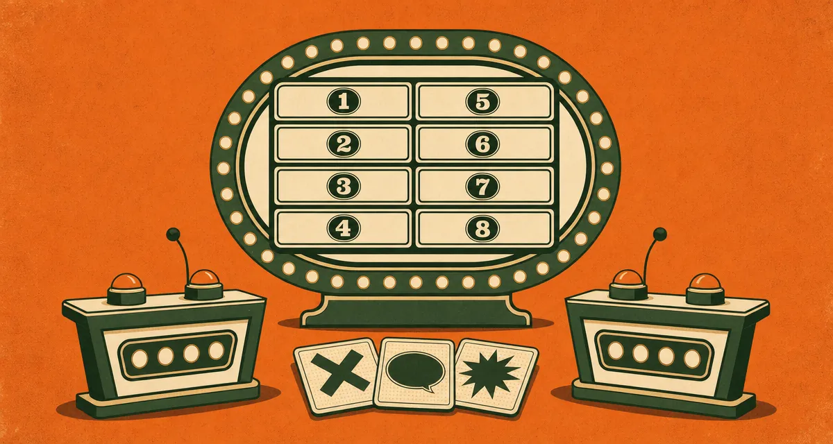 Family Feud game setup
