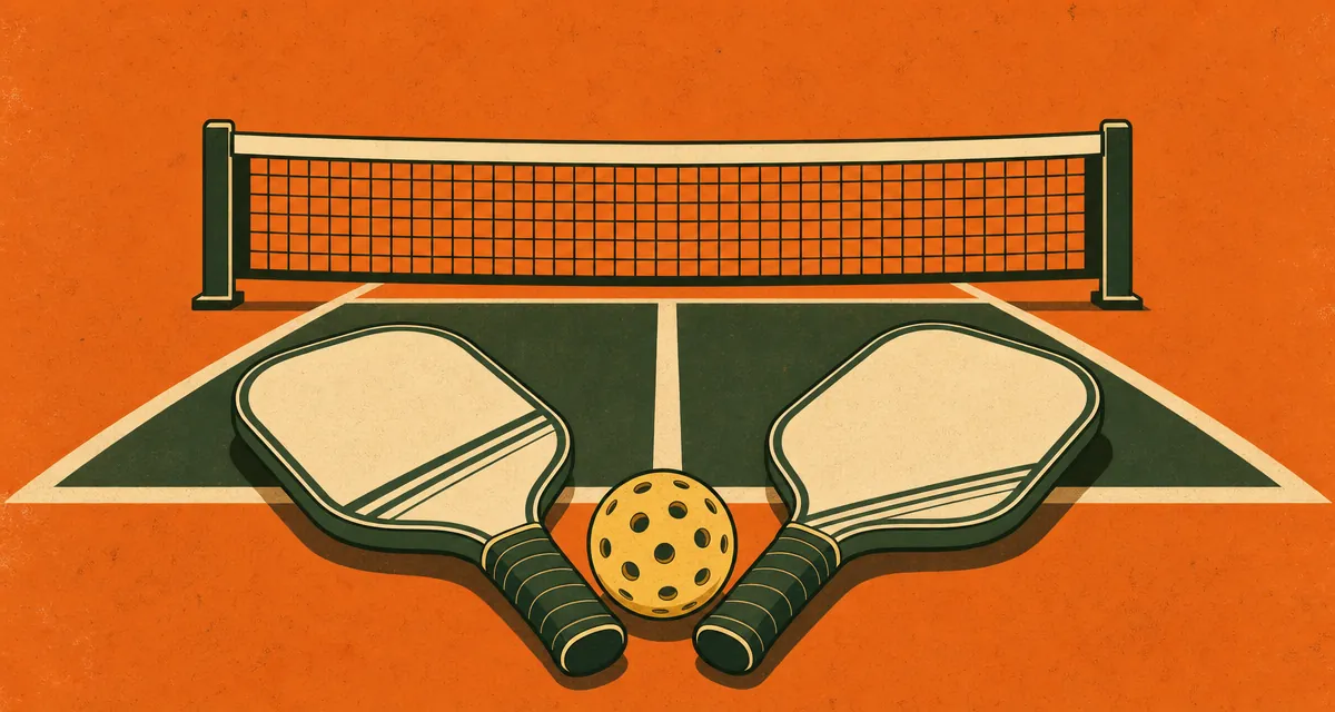 Pickleball game setup